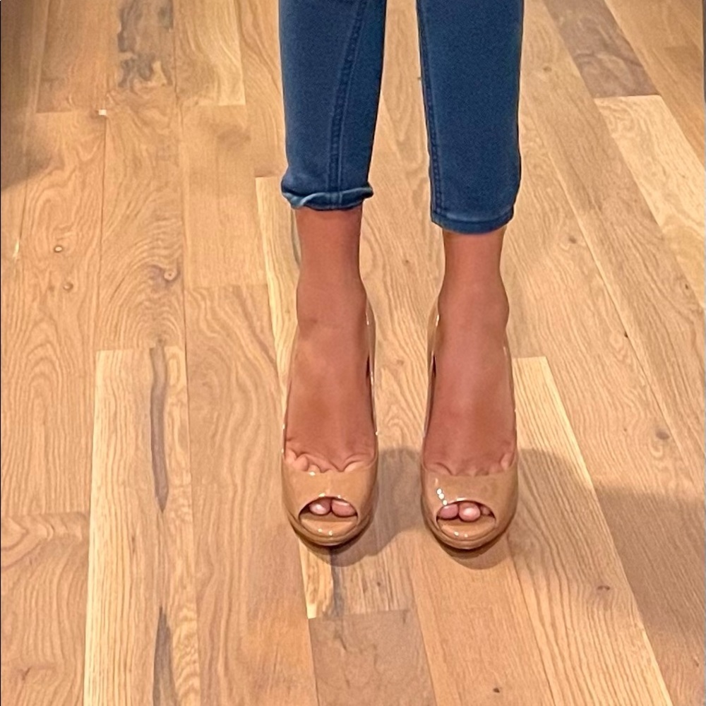 Miu miu size 35.5 peep toe heels
